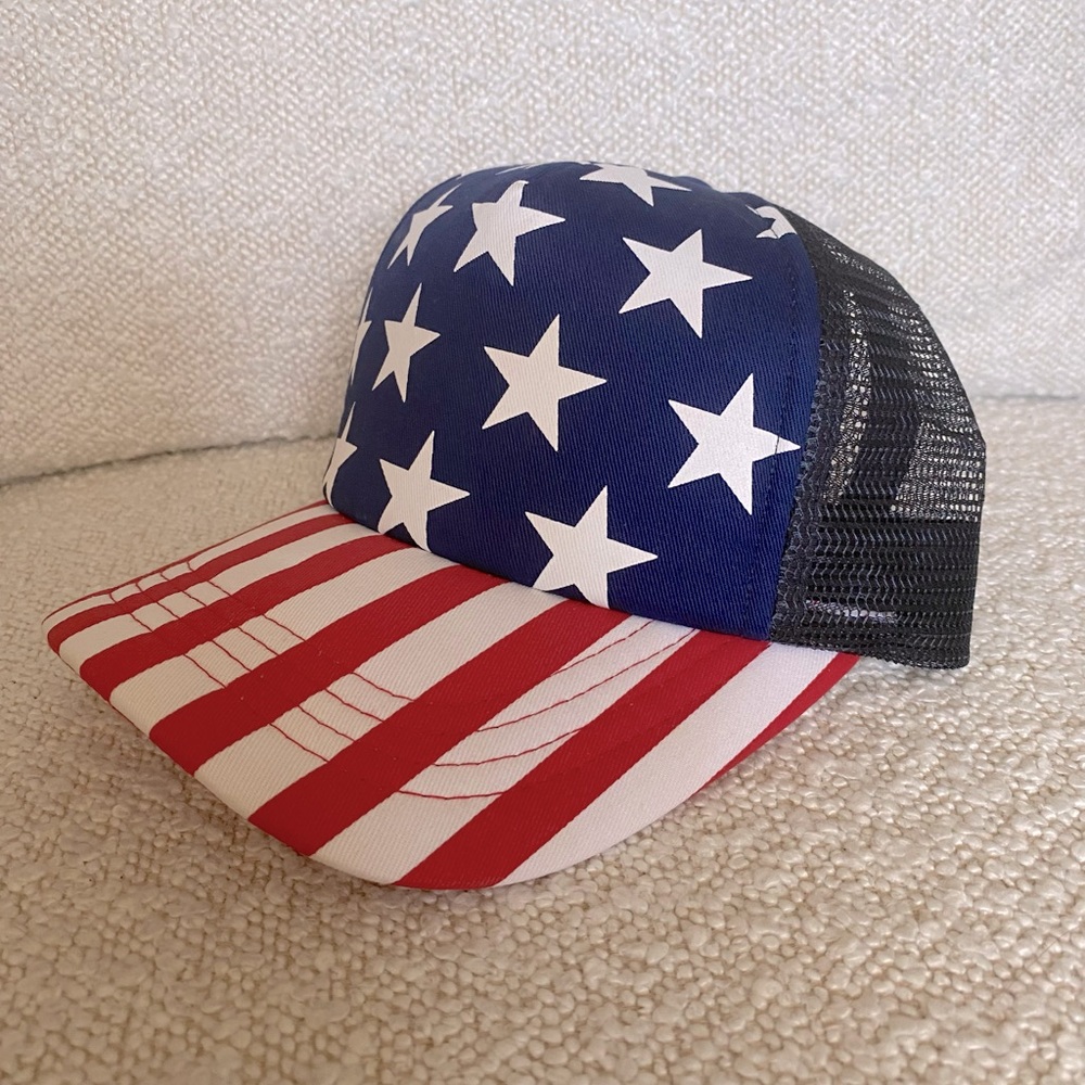 American Flag Trucker Hat
